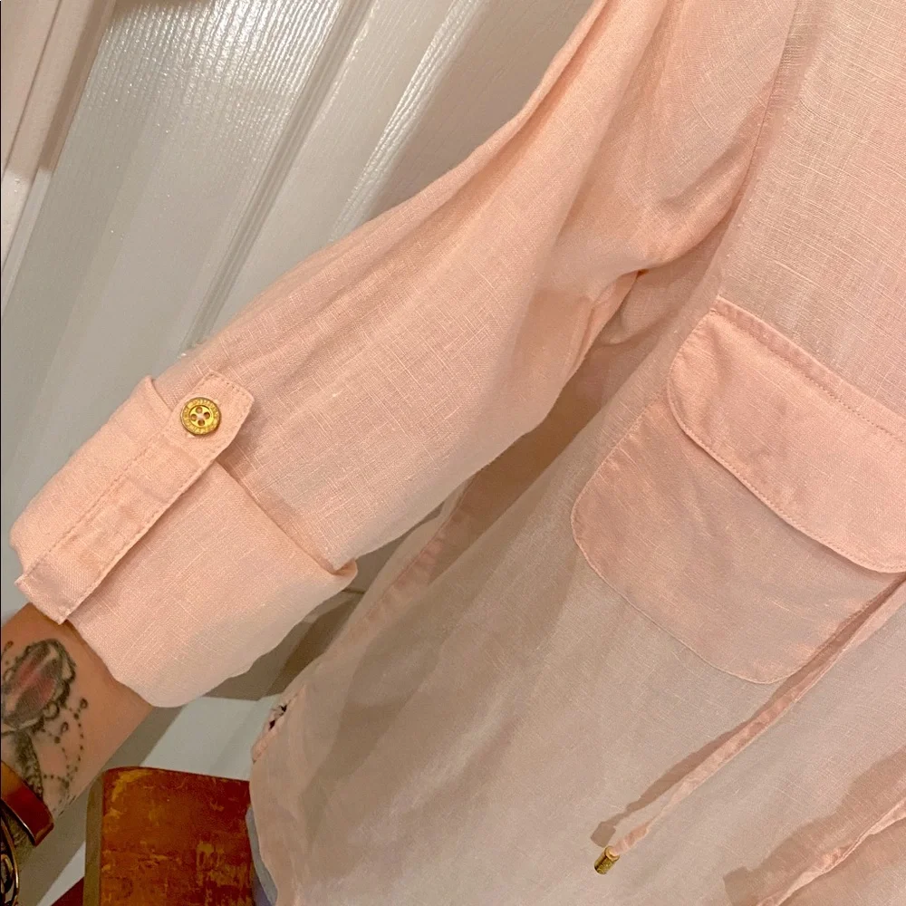 Ellen Tracy Soft Pink Top